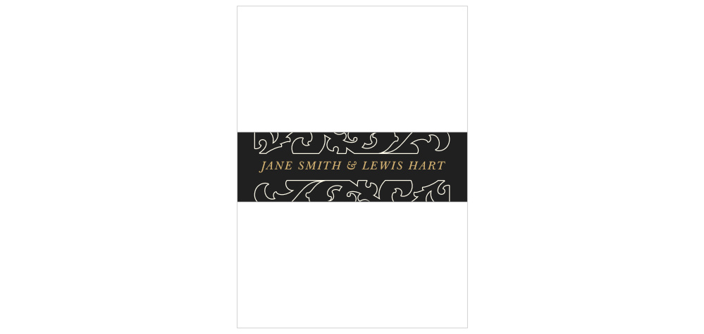 Ornate Love Wedding Belly Bands