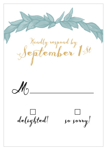 Leafy Love Foil Response Cards