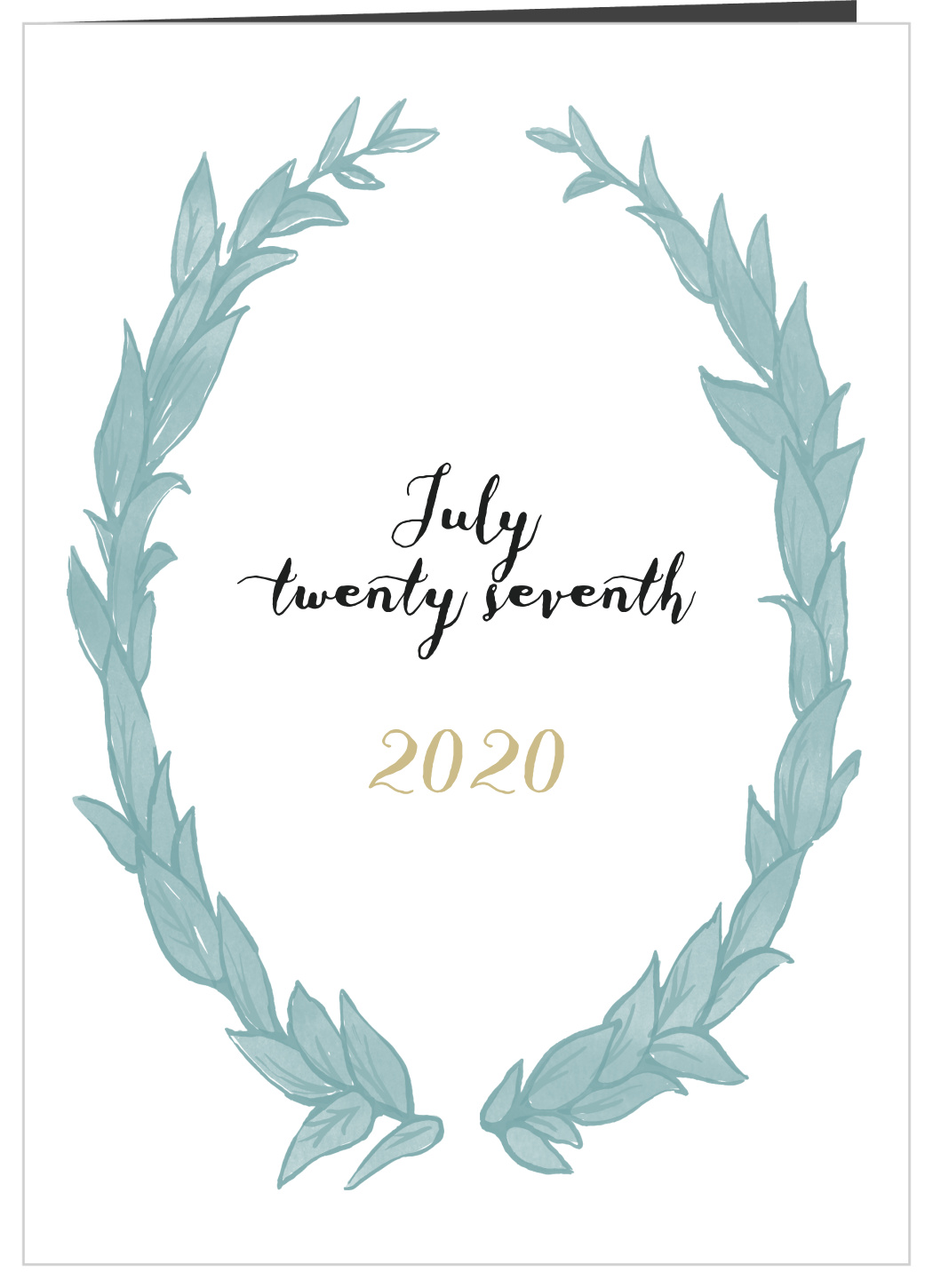 Leafy Love Foil Wedding Programs