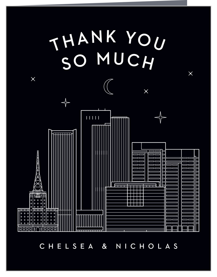 Phoenix Skyline Wedding Thank You Cards