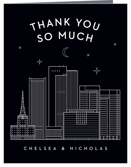 Phoenix Skyline Wedding Thank You Cards