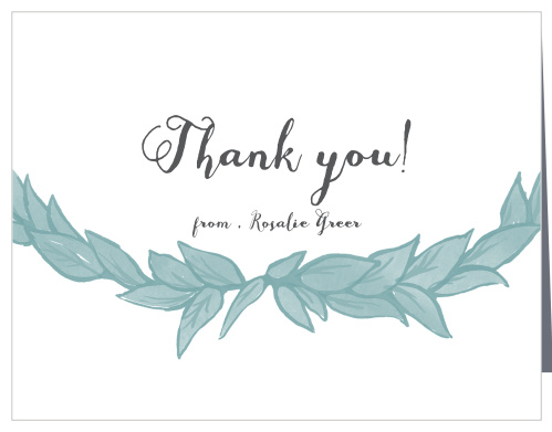 Laurel Love Bridal Shower Thank You Cards