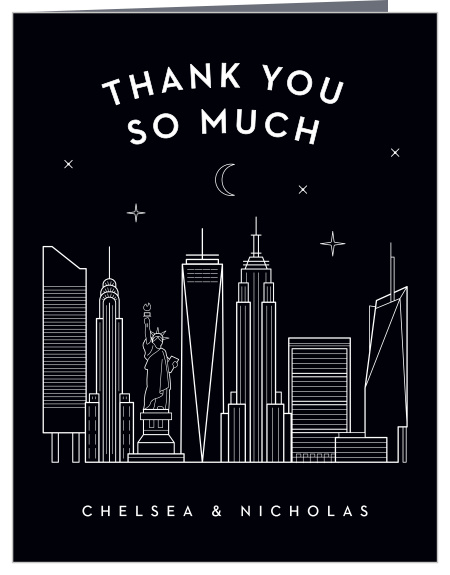 NYC Skyline Wedding Thank You Cards