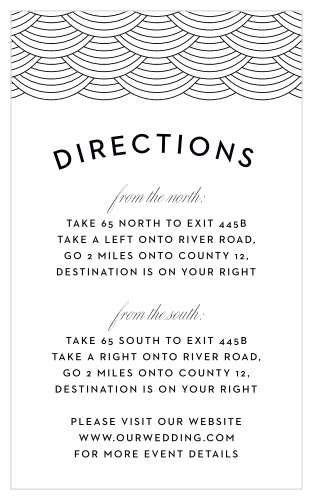 New Orleans Skyline Direction Cards