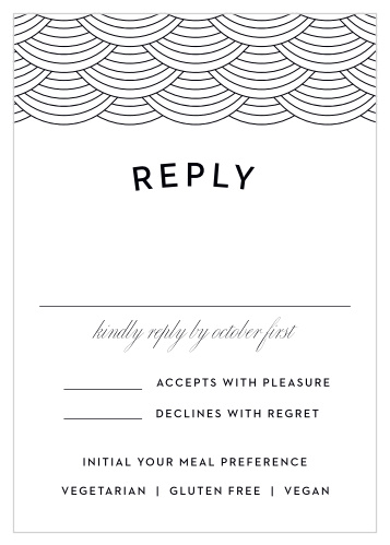 Allow your guests to let you know if they'll be able to make it to your big day using our New Orleans Skyline Response Cards! 