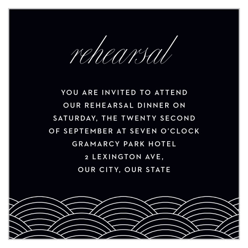 Our New Orleans Skyline Rehearsal Cards offer a way for you to round up all our loved ones for a great rehearsal! 