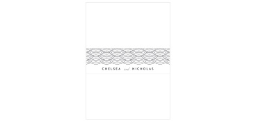 A beautiful, minimalist pattern runs through our New Orleans Skyline Wedding Belly Bands.  