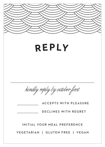 Gather the information you need from your guests with the high-contrast design of our Philly Skyline Response Cards.