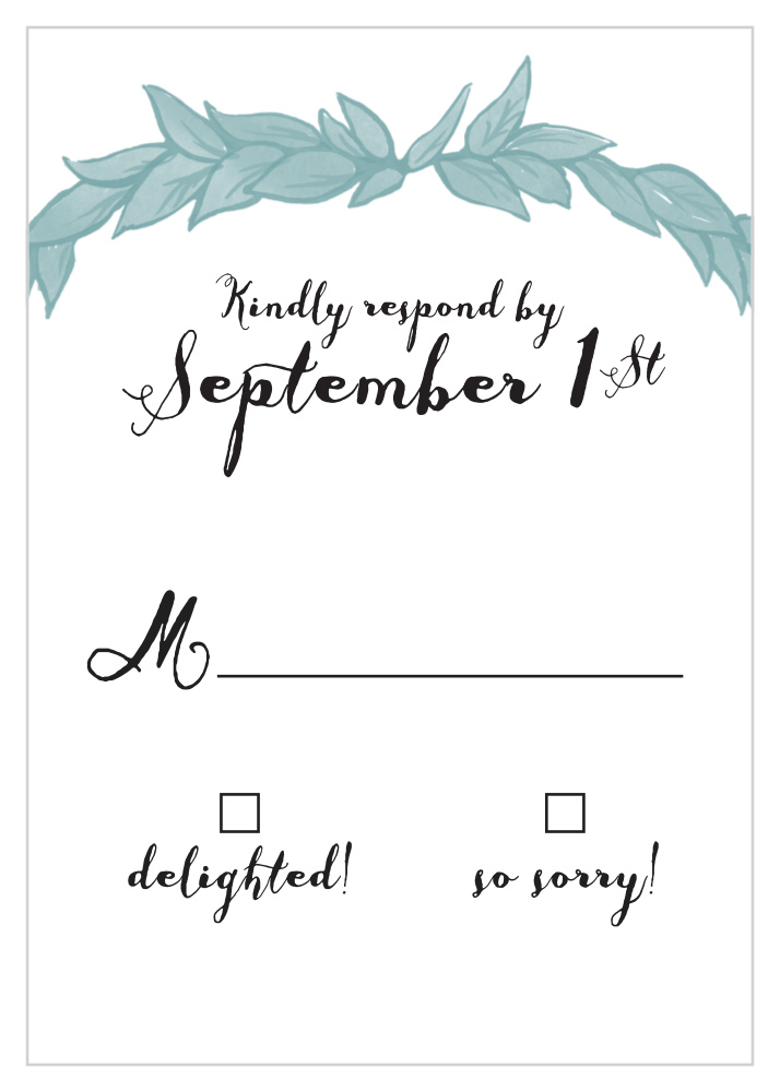 Leafy Love Response Cards