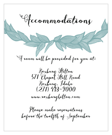 Leafy Love Accommodation Cards