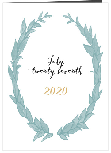 Leafy Love Wedding Program