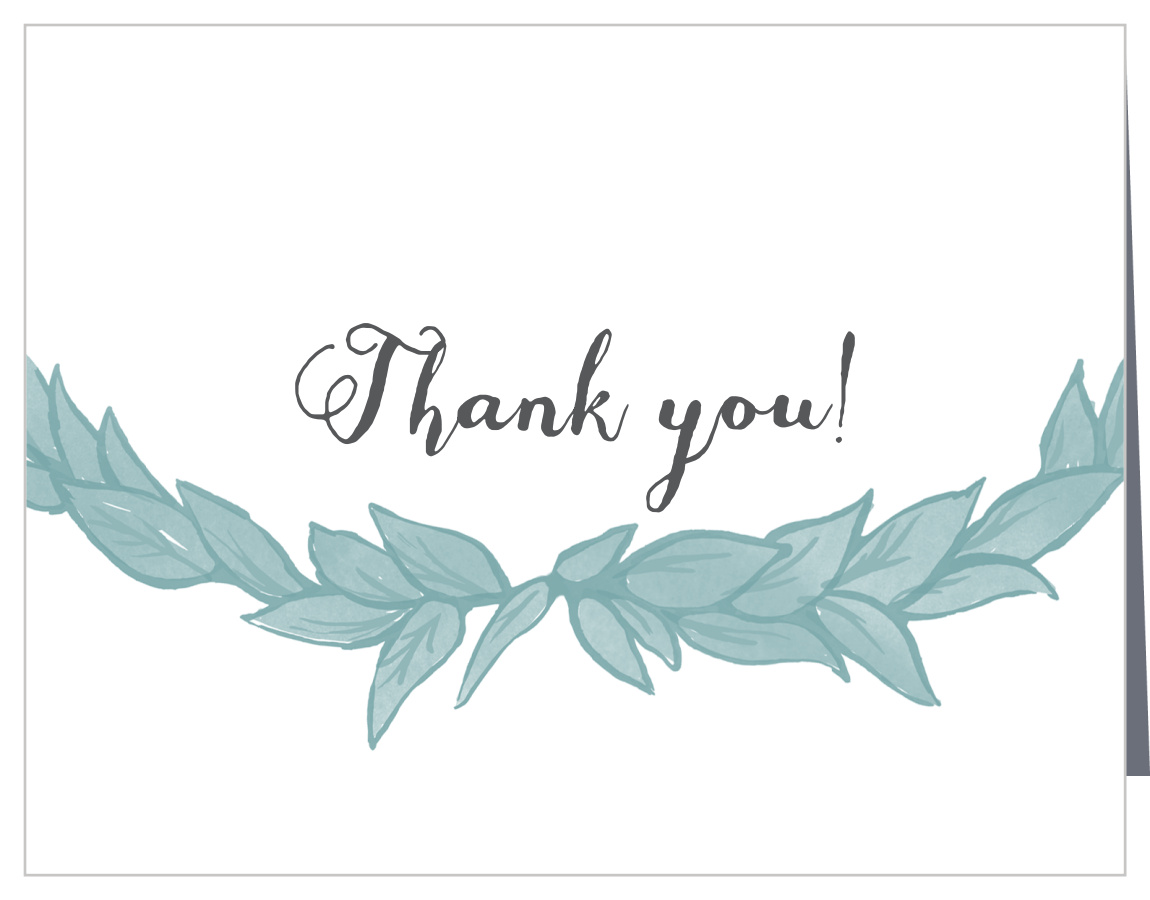 Leafy Love Wedding Thank You Cards