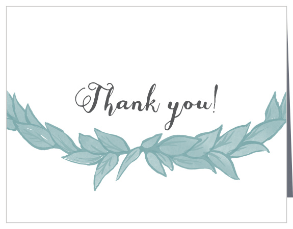 Leafy Love Wedding Thank You Cards