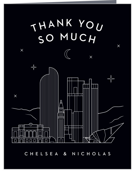 Denver Skyline Wedding Thank You Cards