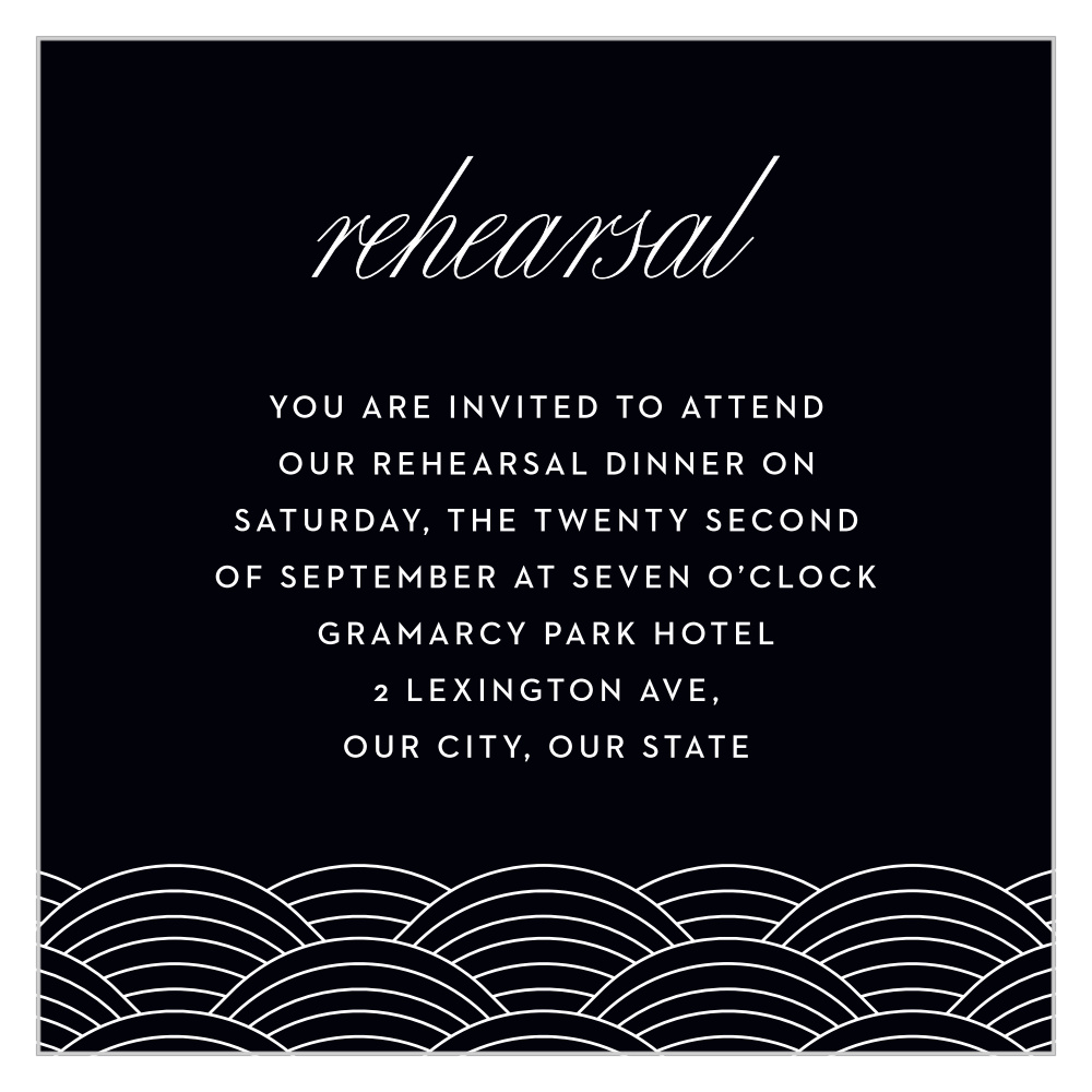 San Francisco Skyline Rehearsal Cards