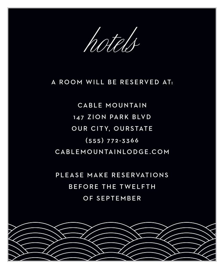 Washington D.C. Skyline Accommodation Cards
