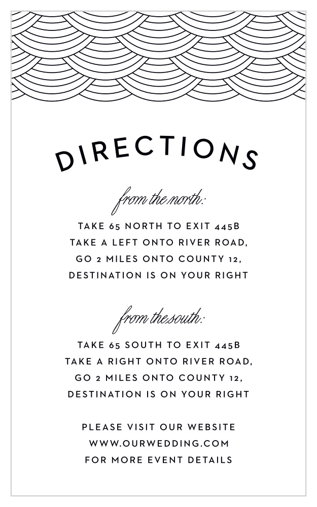 Las Vegas Skyline Direction Cards