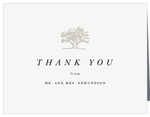 Majestic Tree Wedding Thank You Cards