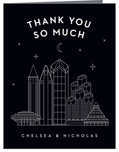 San Diego Skyline Wedding Thank You Cards