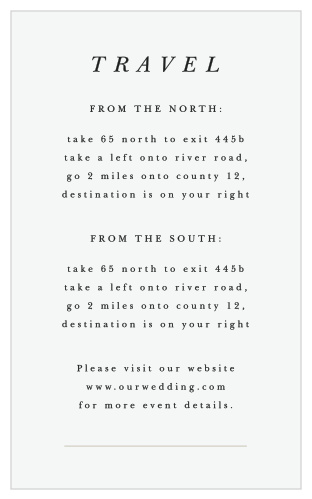 Majestic Tree Direction Cards