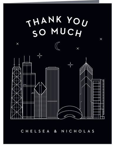 Chicago Skyline Wedding Thank You Cards