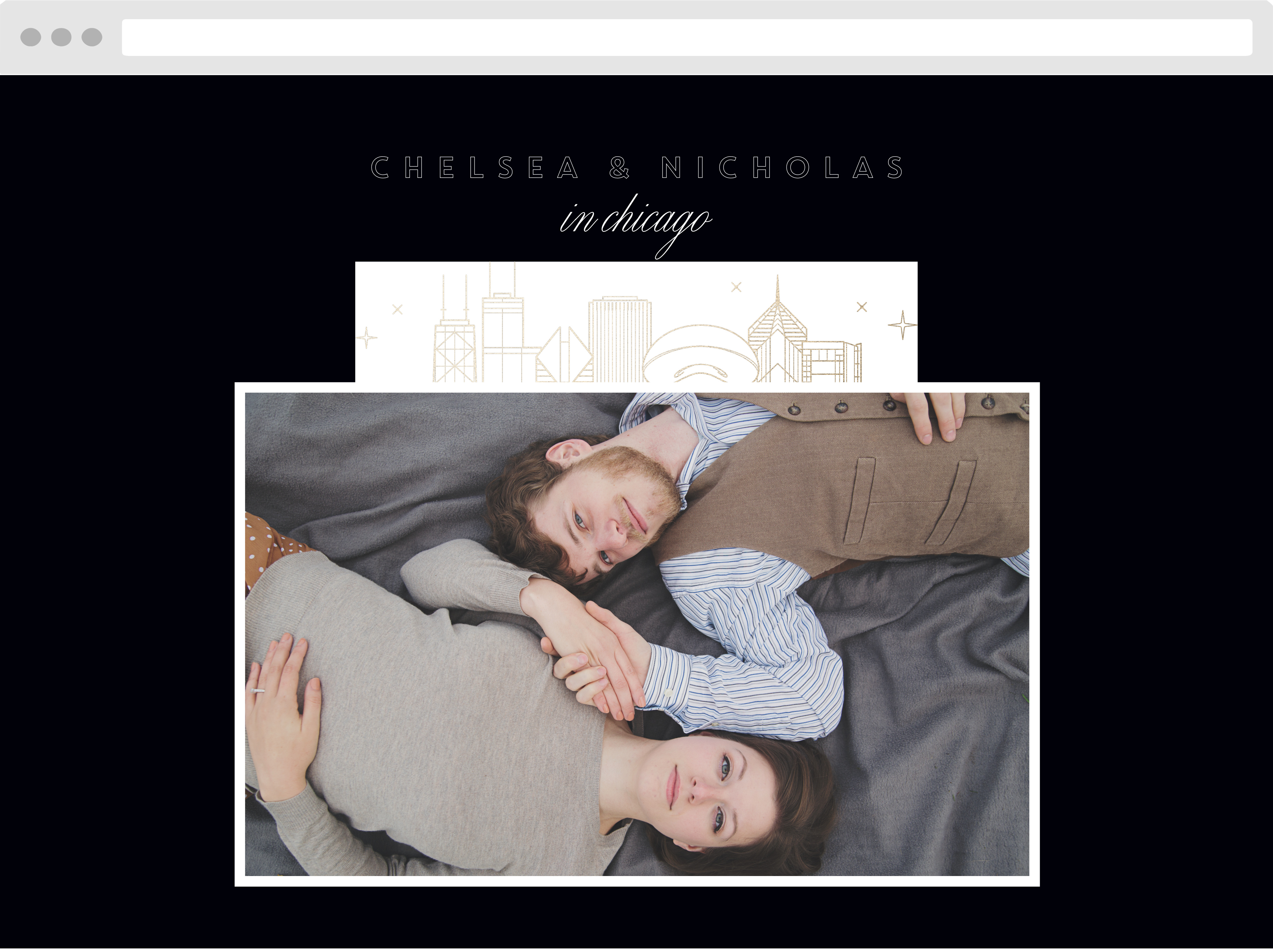 Chicago Skyline Wedding Website