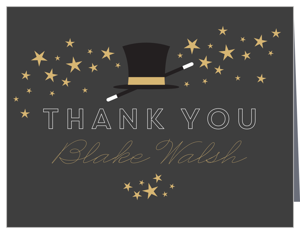 Magical Magician Bar Mitzvah Thank You Cards