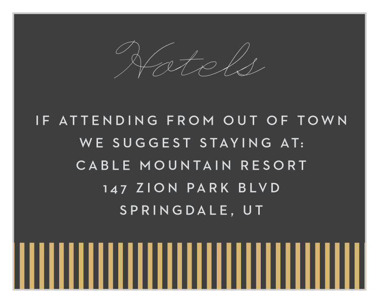Magical Magician Bar Mitzvah Lodging Cards