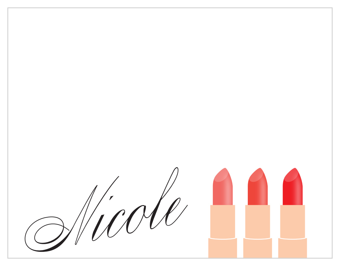 Lipstick Gradient Business Stationery