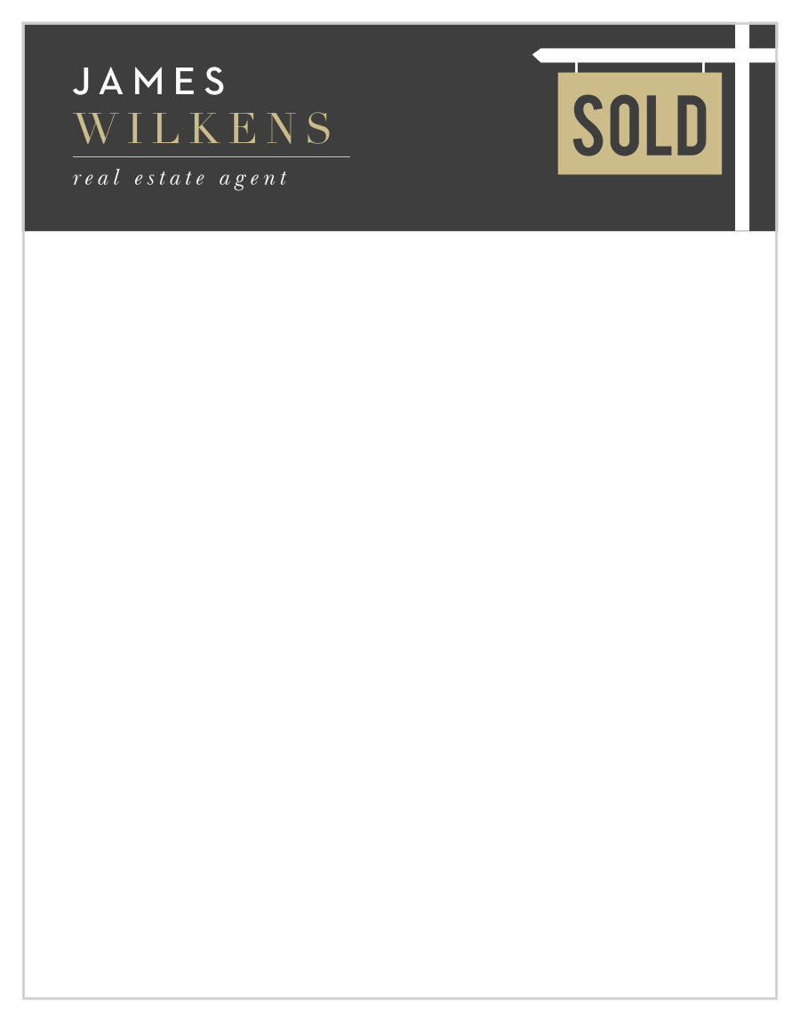 Sold Sign Business Stationery
