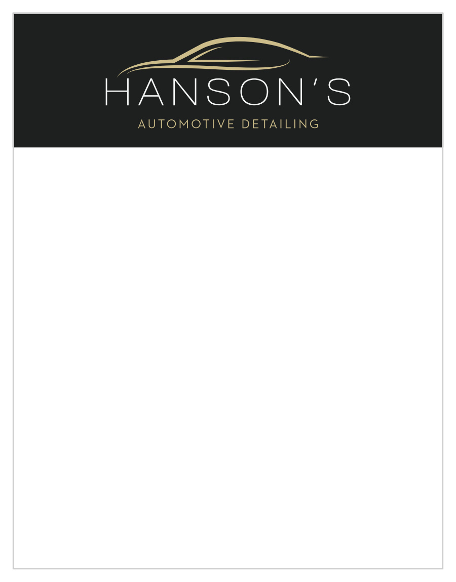 Car Detailing Business Stationery