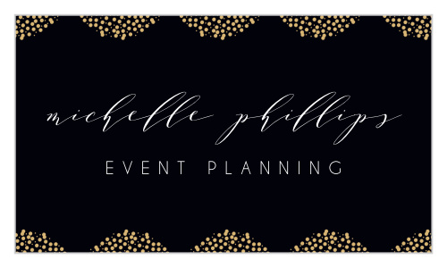 You'll be sure stand out with our modern and elegant Moondust Planner Business Cards. 
