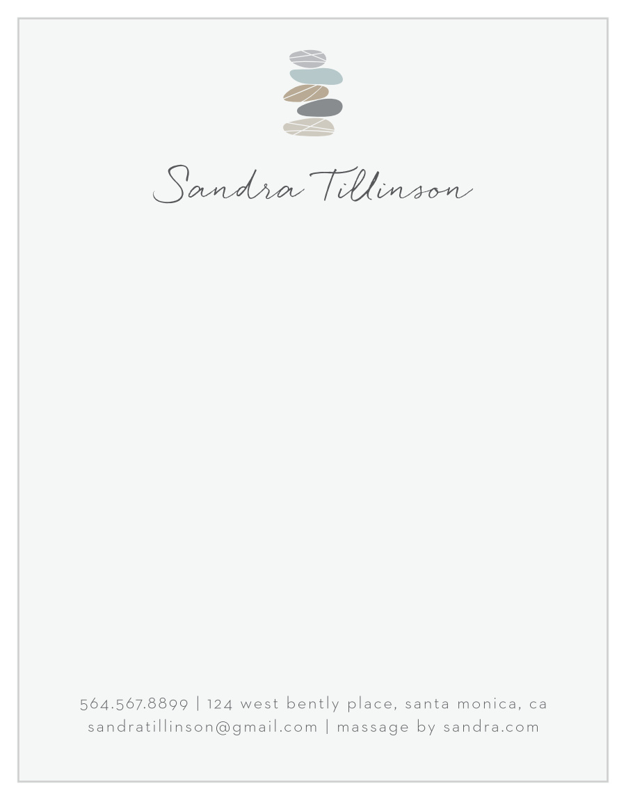 Balanced Stones Business Stationery