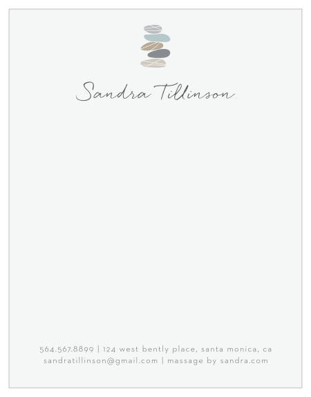 Balanced Stones Business Stationery