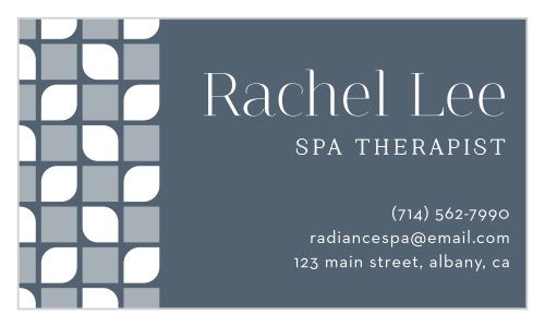 Your business will be sure to stand out with our delicate Rejuvenate Day Spa Business Cards.