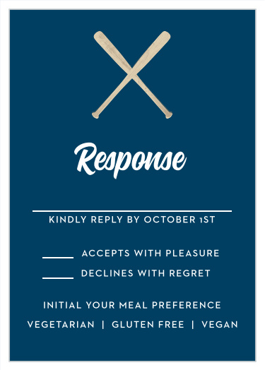 Batter Up Bar Mitzvah Response Cards