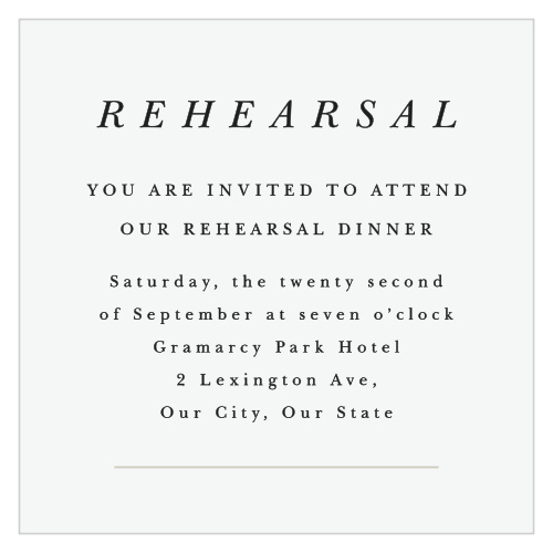 Majestic Tree Rehearsal Cards