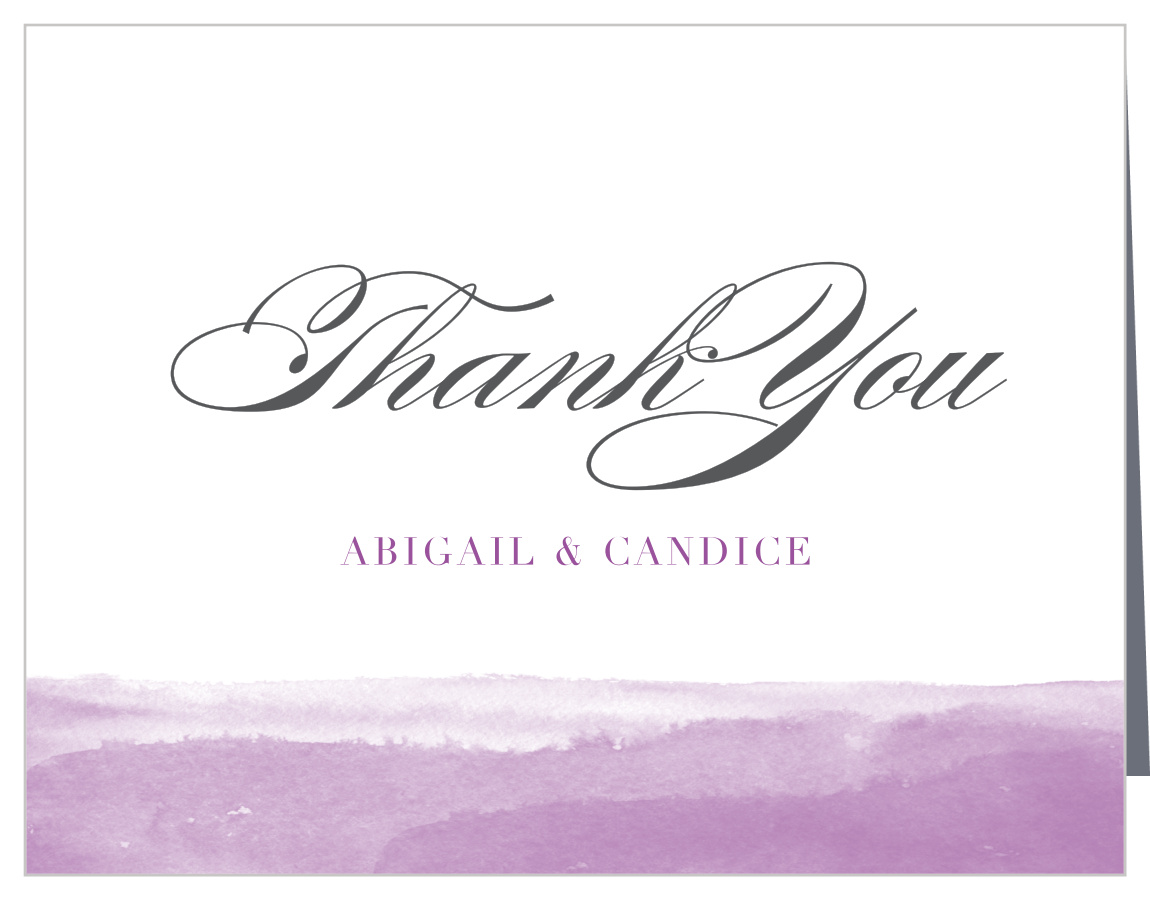 B'not Watercolor Bat Mitzvah Thank You Cards