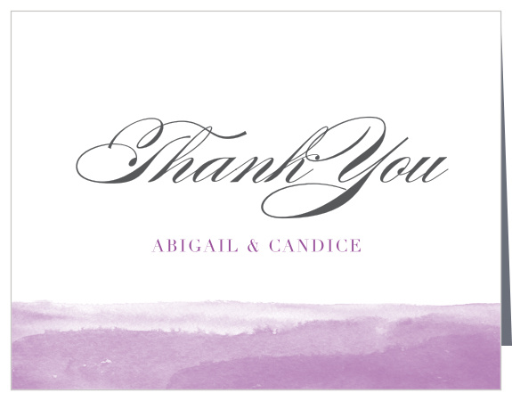 B'not Watercolor Bat Mitzvah Thank You Cards