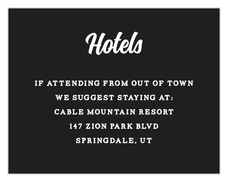 Soccer Stacks Bar Mitzvah Lodging Cards