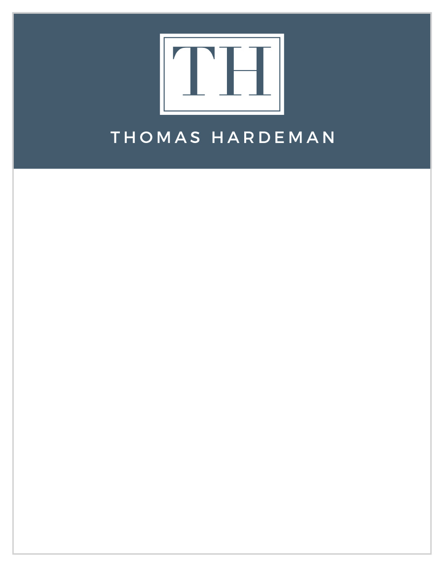 Monogram Attorney Business Stationery