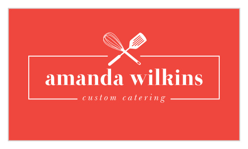 Our Catering Spatulas Business Cards are modern and chic! 