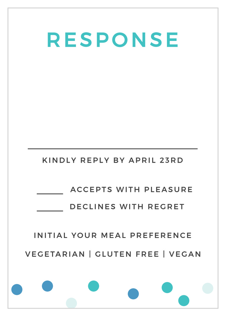Fiesta Banner Bar Mitzvah Response Cards