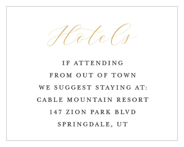 B'not Blessing Bat Mitzvah Lodging Cards