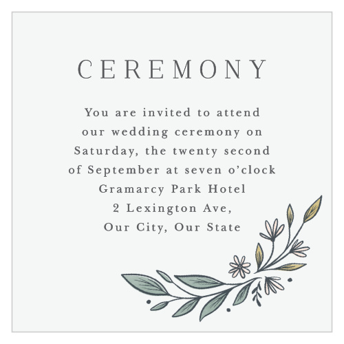 Classic Gerber Daisy Ceremony Cards