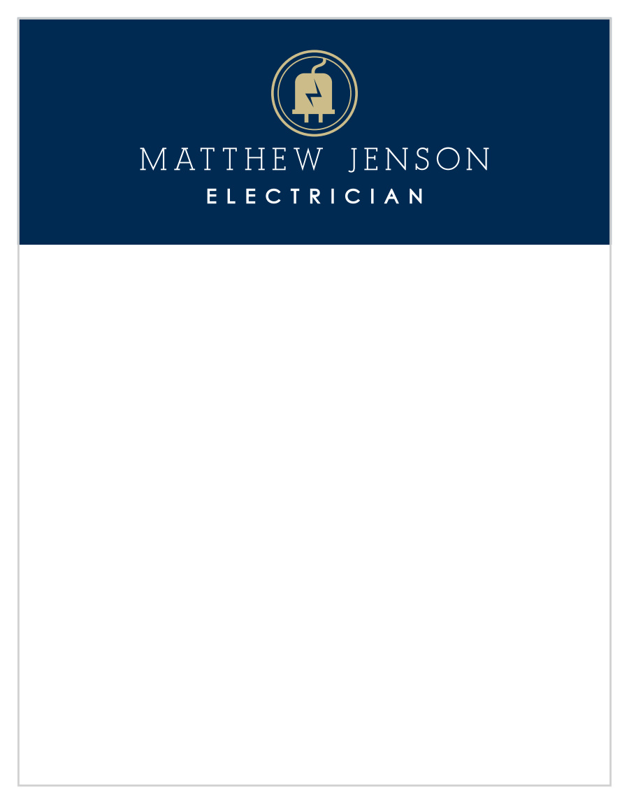Electricity Bolt Business Stationery