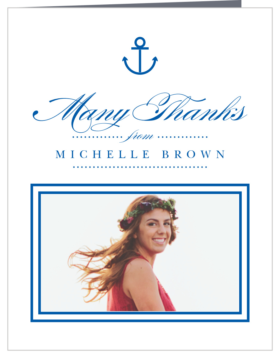 Little Anchor Graduation Thank You Cards