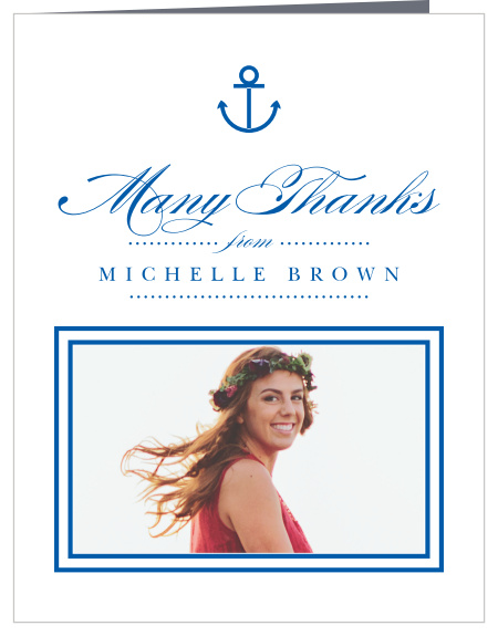 Little Anchor Graduation Thank You Cards
