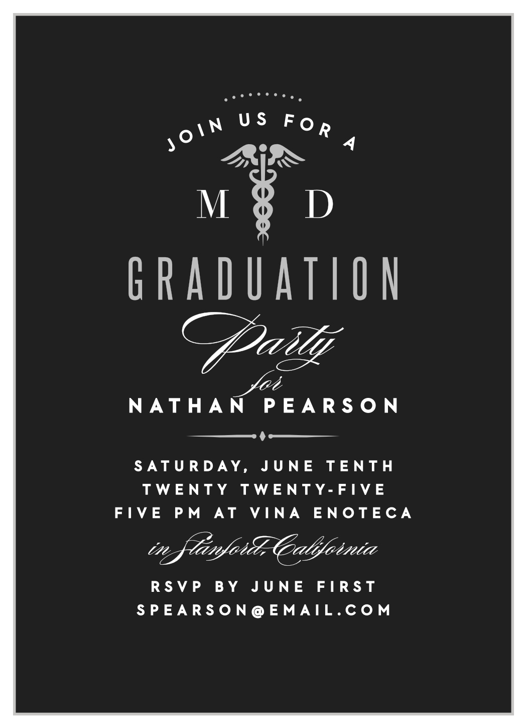 Medical School Graduation Invitations