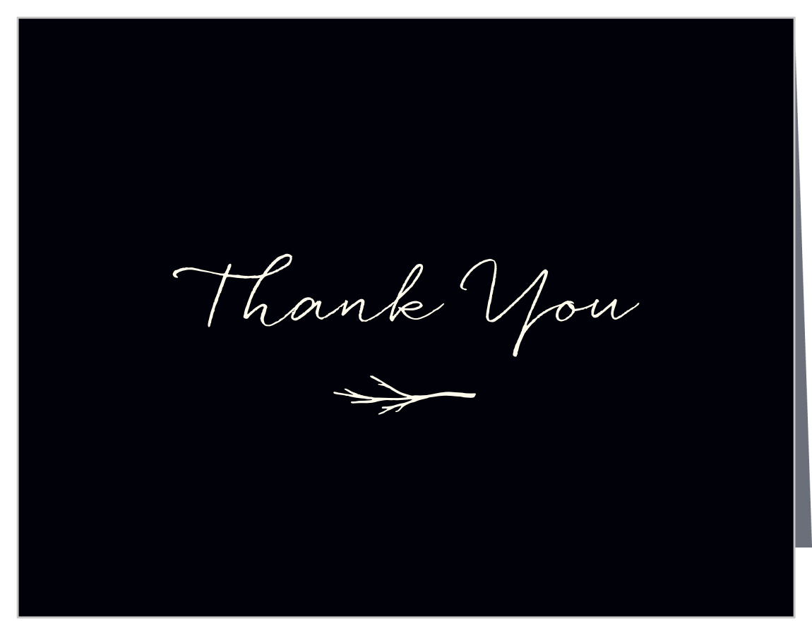 Rustic Twig Vow Renewal Thank You Cards